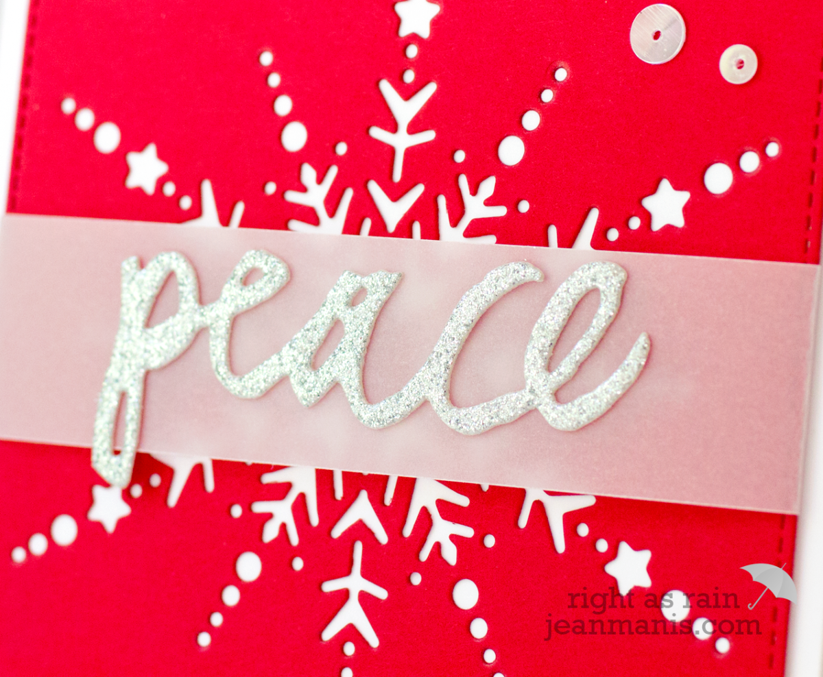 Peace Snowflake – Die-cut Holiday Card