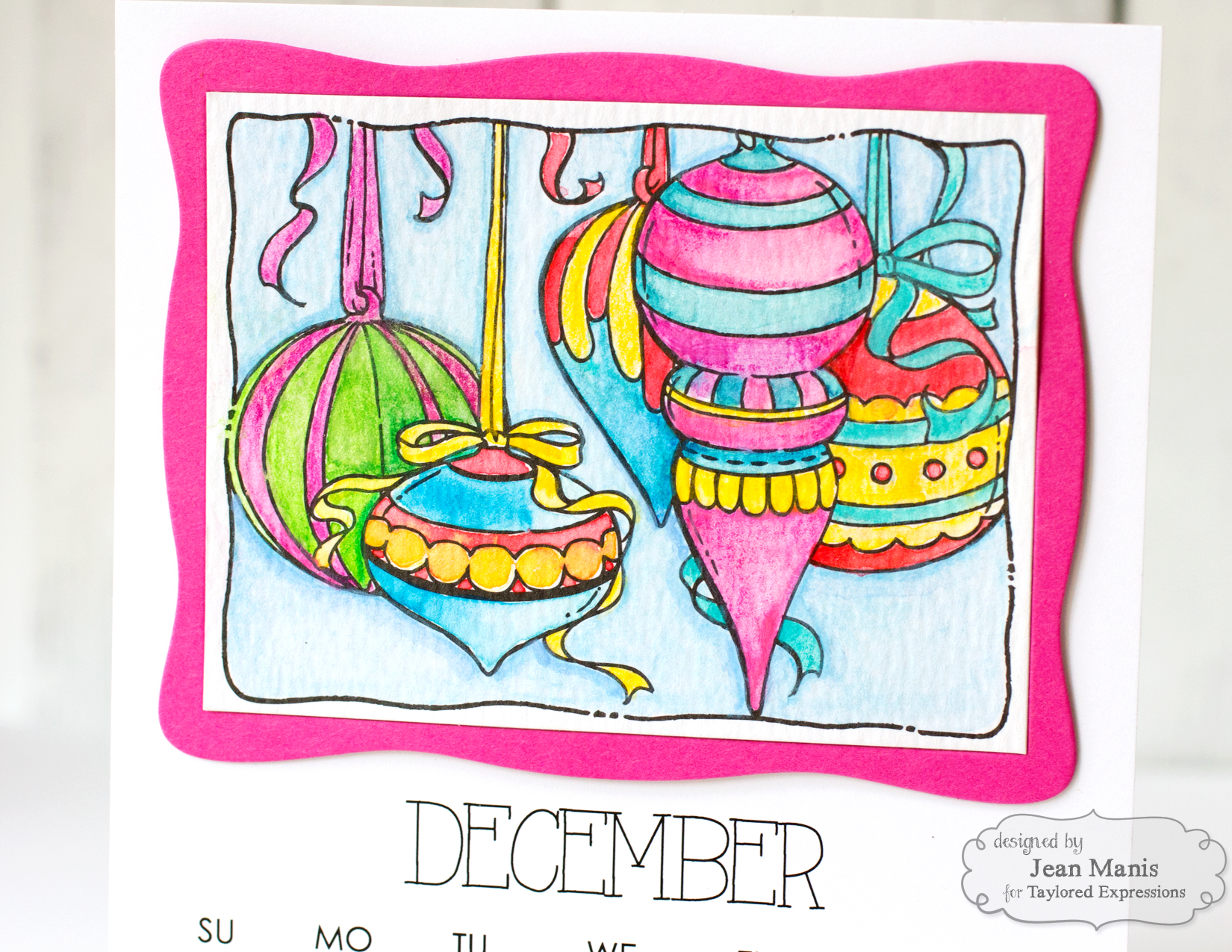 TE Watercolored Calendar Page
