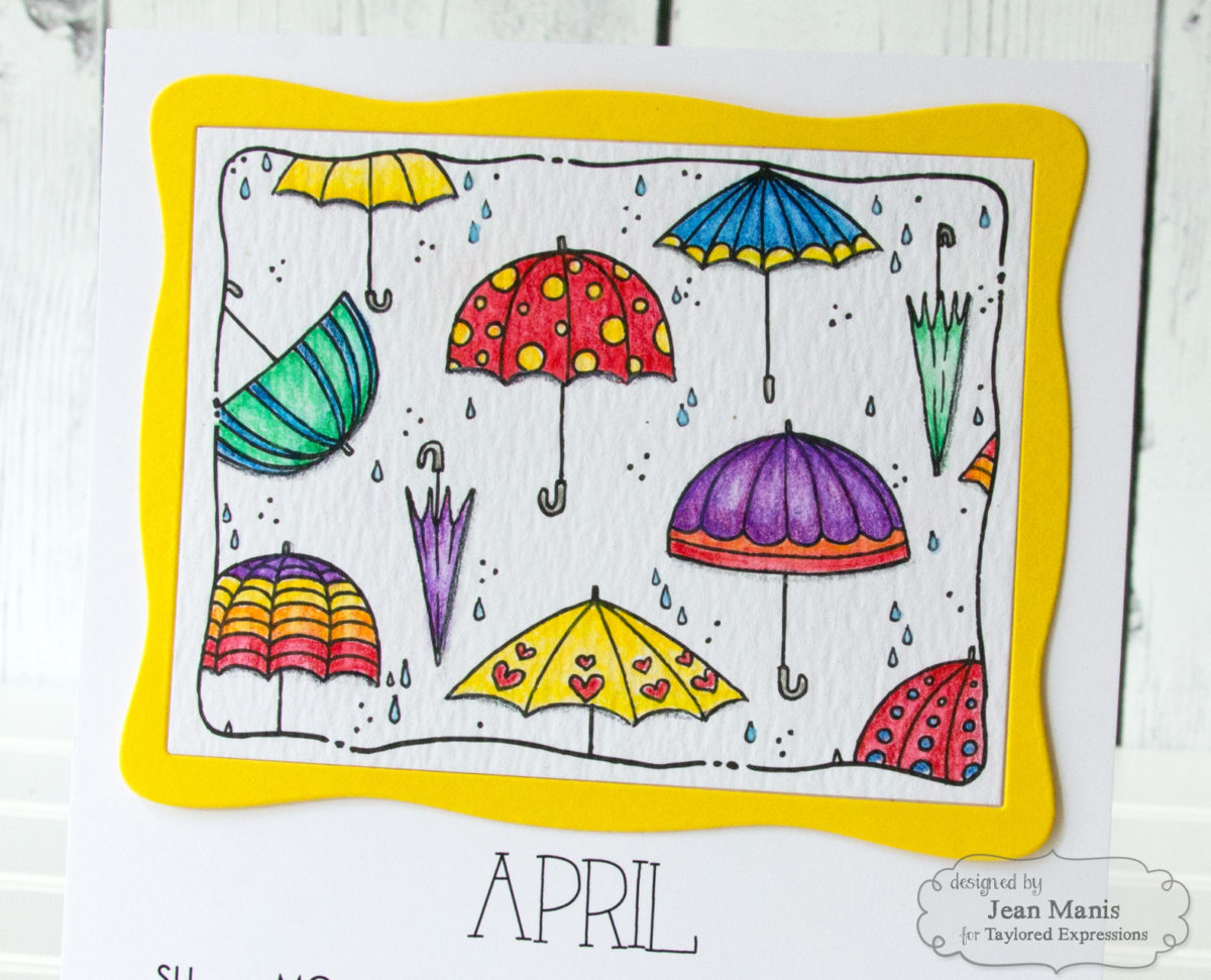 Taylored Expressions April Watercolored Calendar