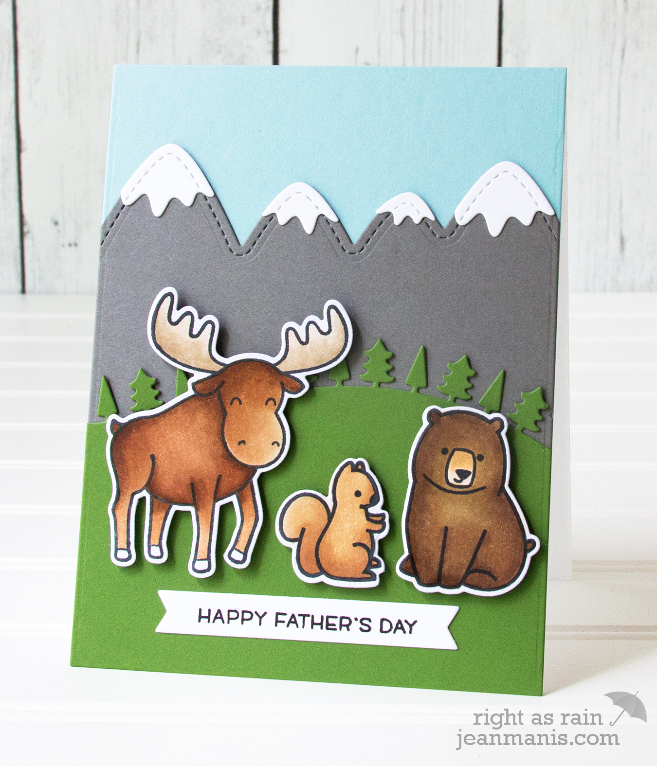 Lawn Fawn Father's Day Card