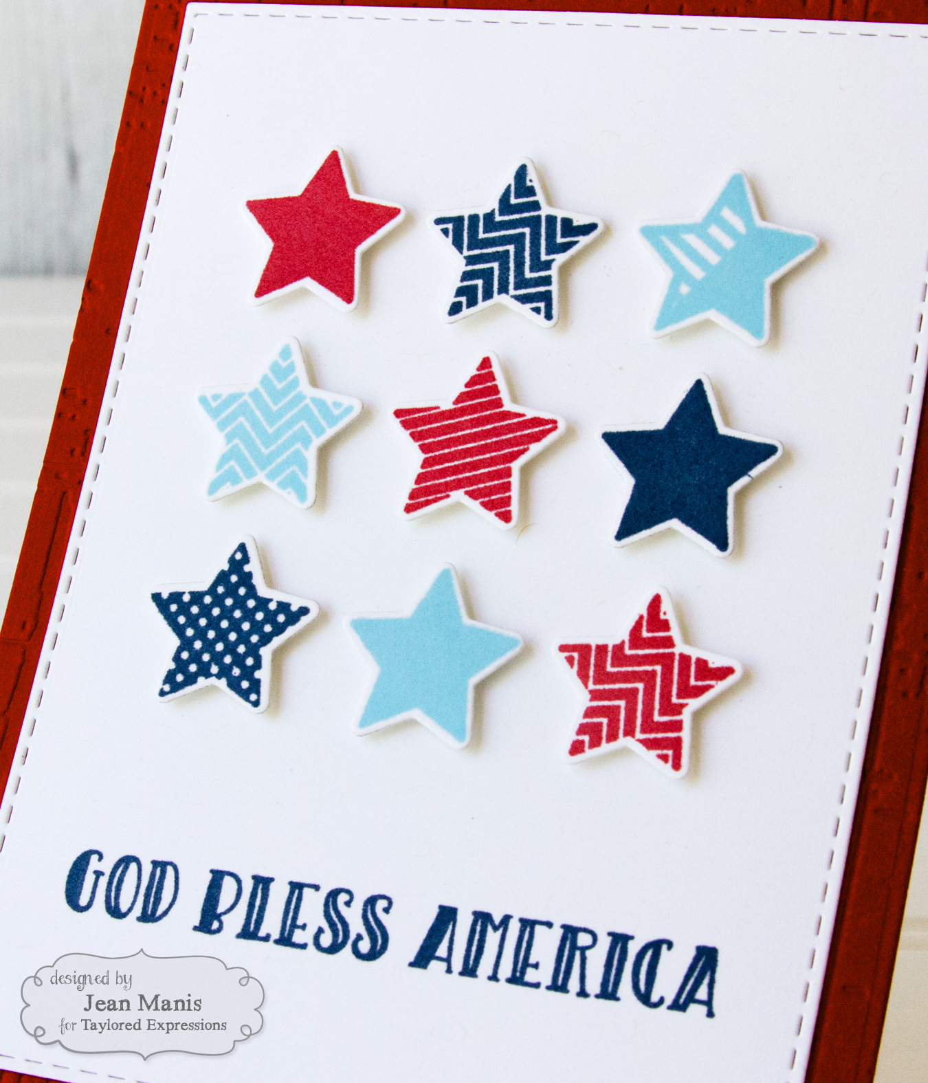 Taylored Expressions Patriotic Card