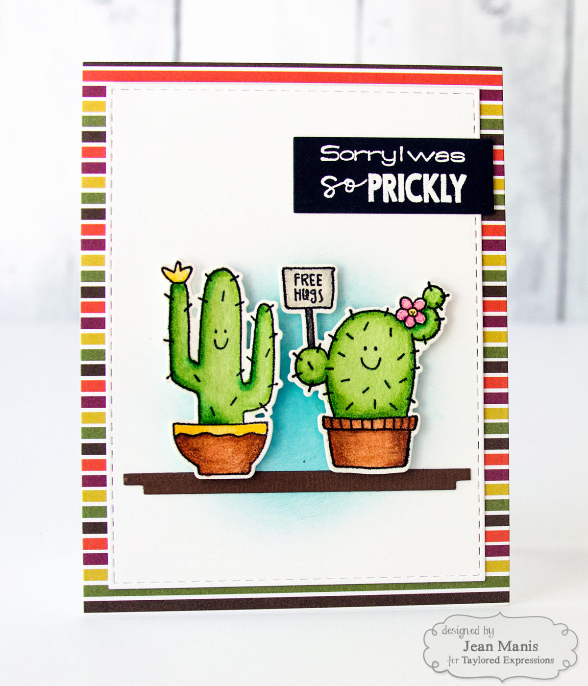 Taylored Expressions – Cactus Apology Card