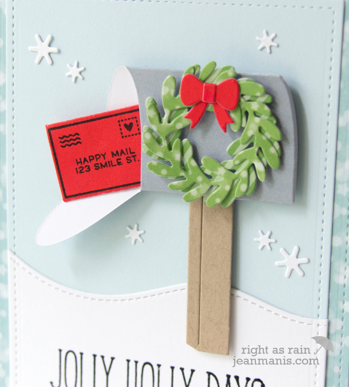 Die cut christmas mobile