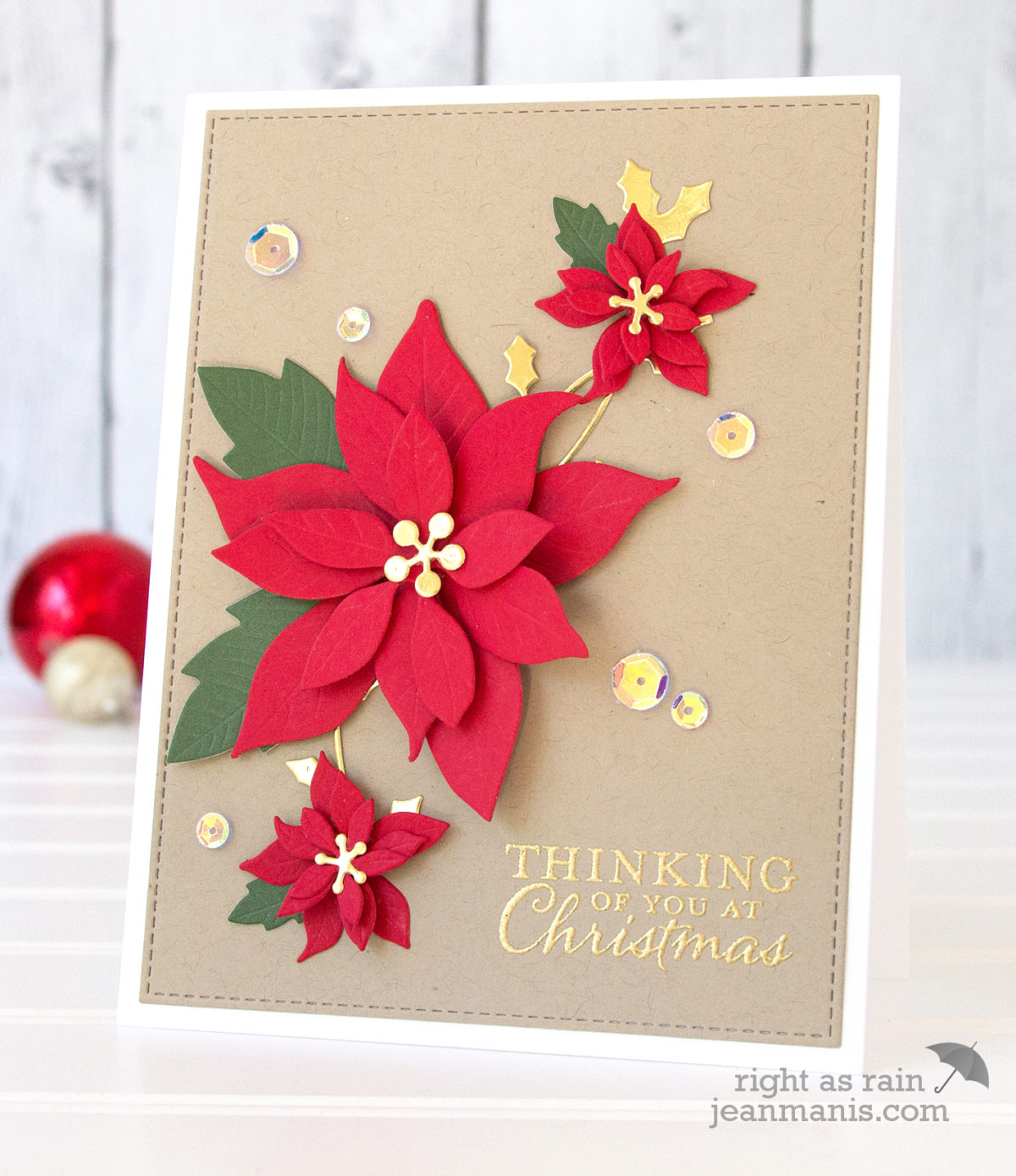 Merry Monday Christmas Challenge 264 – Kraft and Red