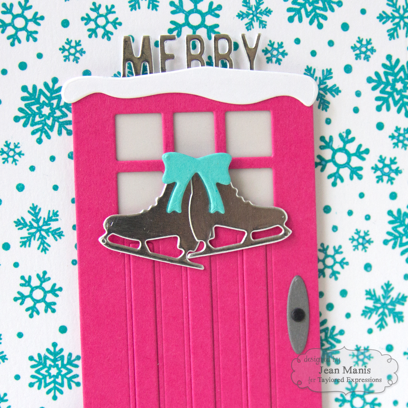 TE Merry & Bright Holiday Die-cut Door
