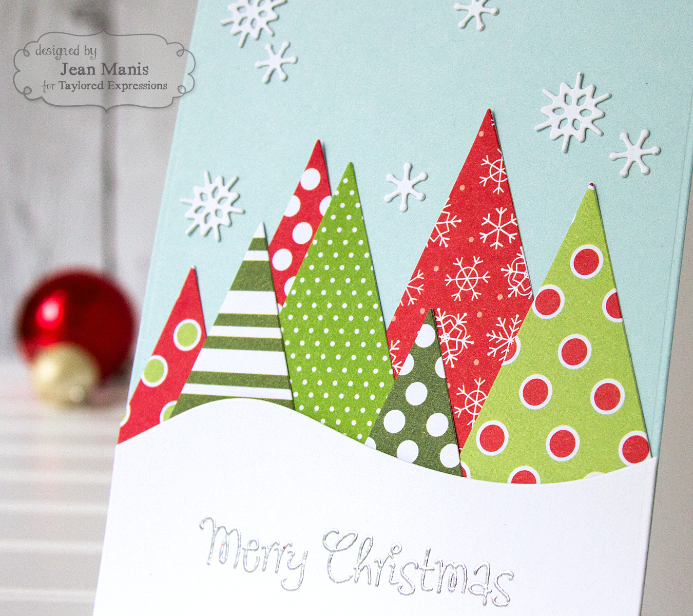 Taylored Expressions - CAS Patterned Paper Christmas Forest