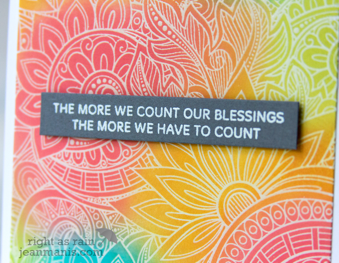 Simon Says Stamp Ornate Background - Count Our Blessings