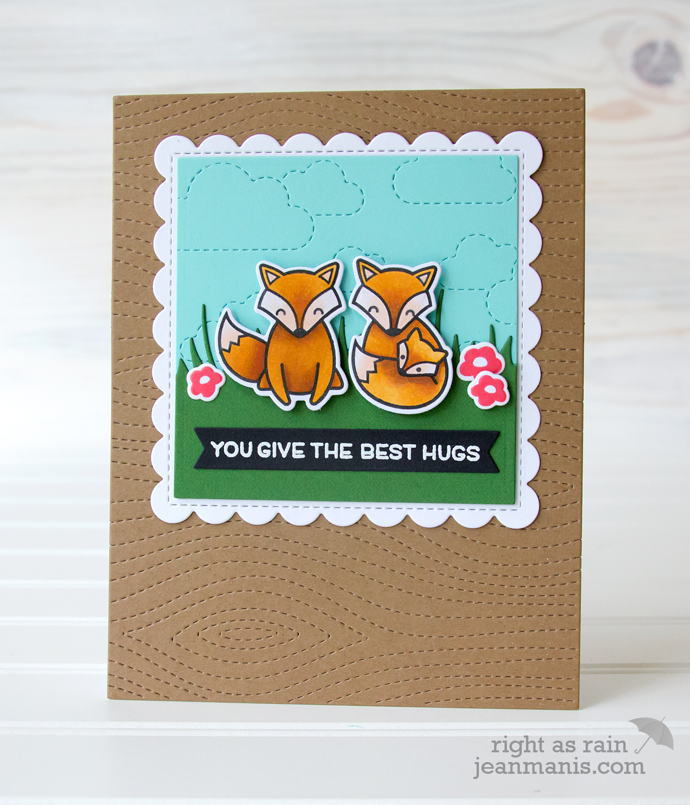 Exploring Embossing Folders for Card Backgrounds - Right as Rain