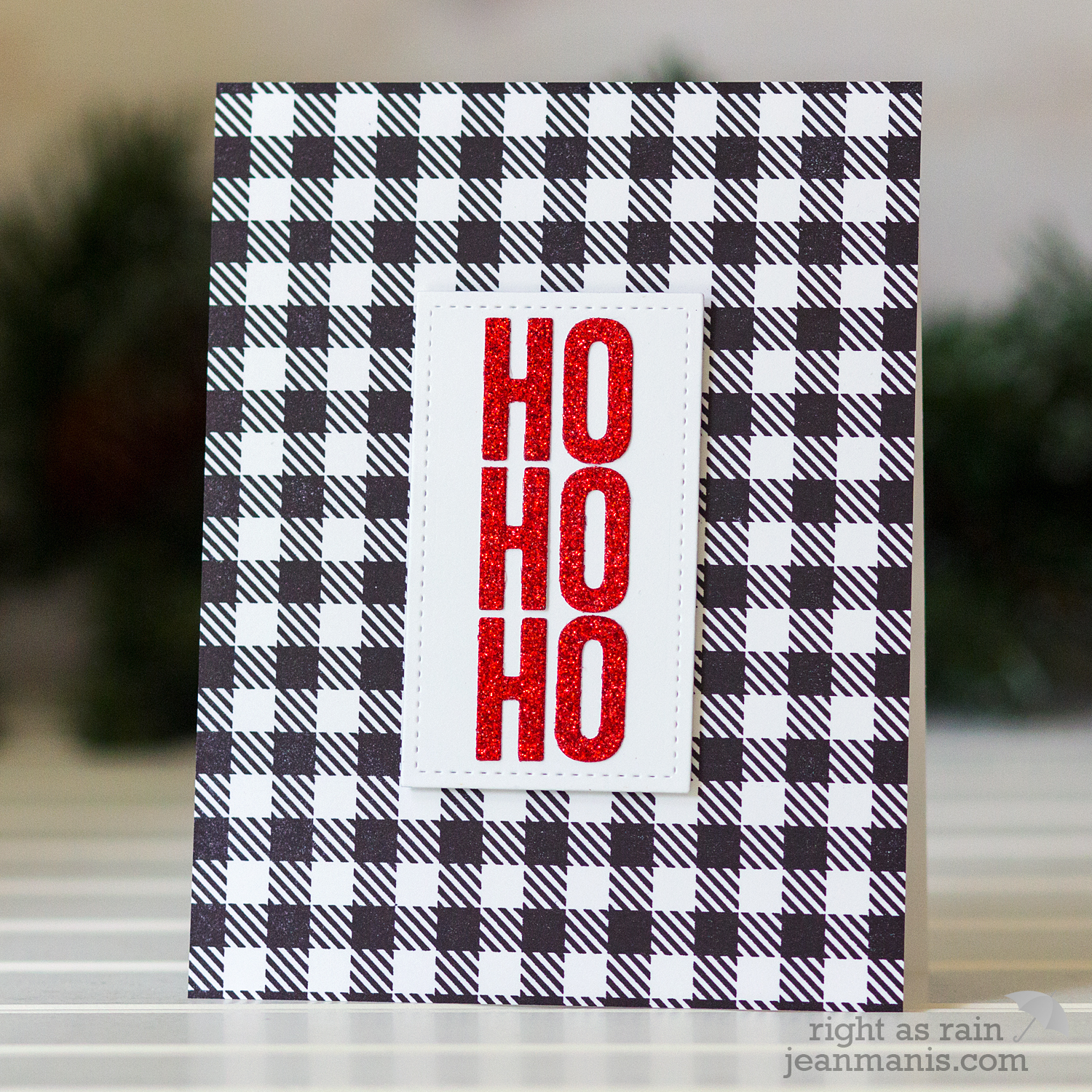 HO HO HO - Ten-Minute CAS Christmas Card