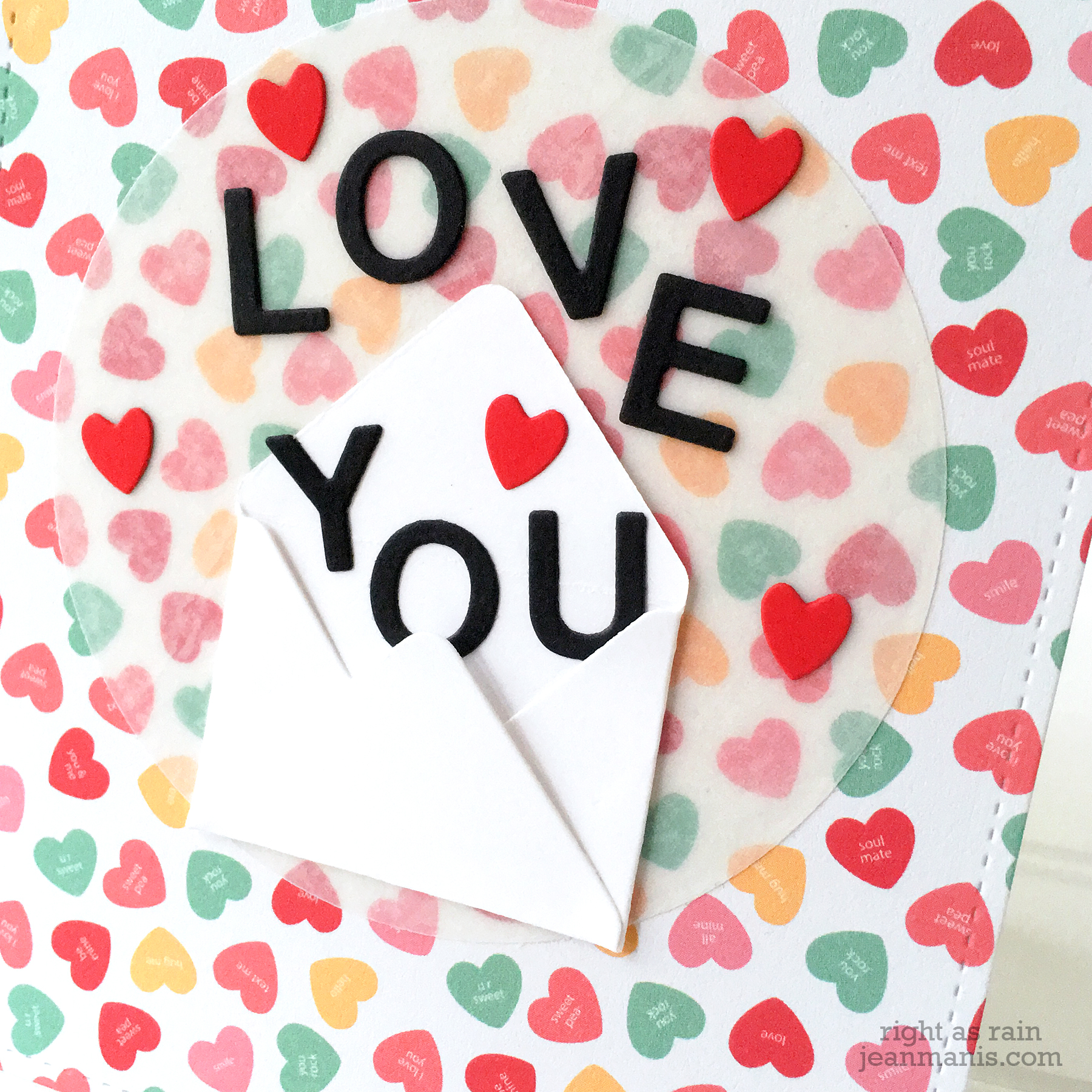 Love You - Die-Cut Valentine