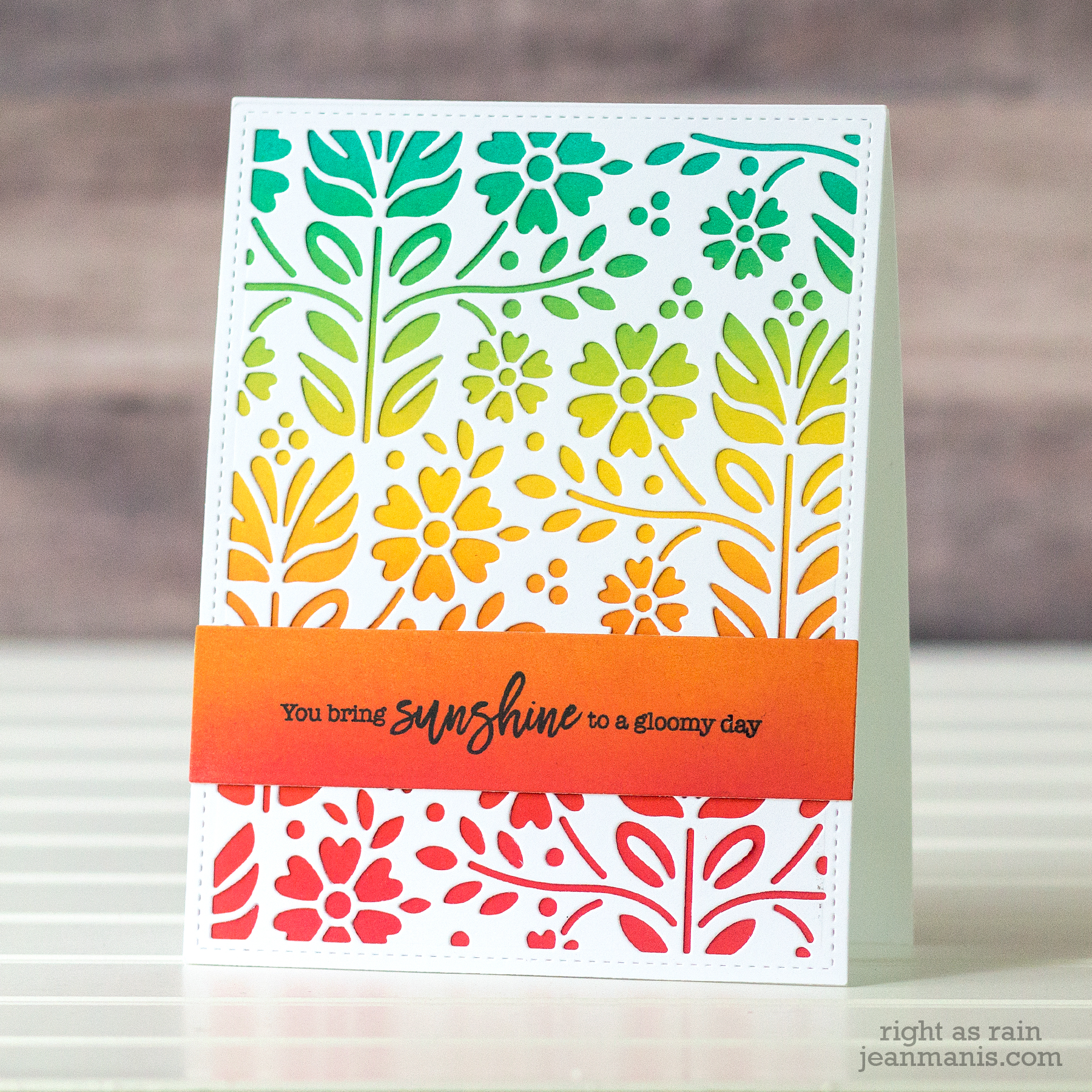 Card Backgrounds with Cover Plate Dies