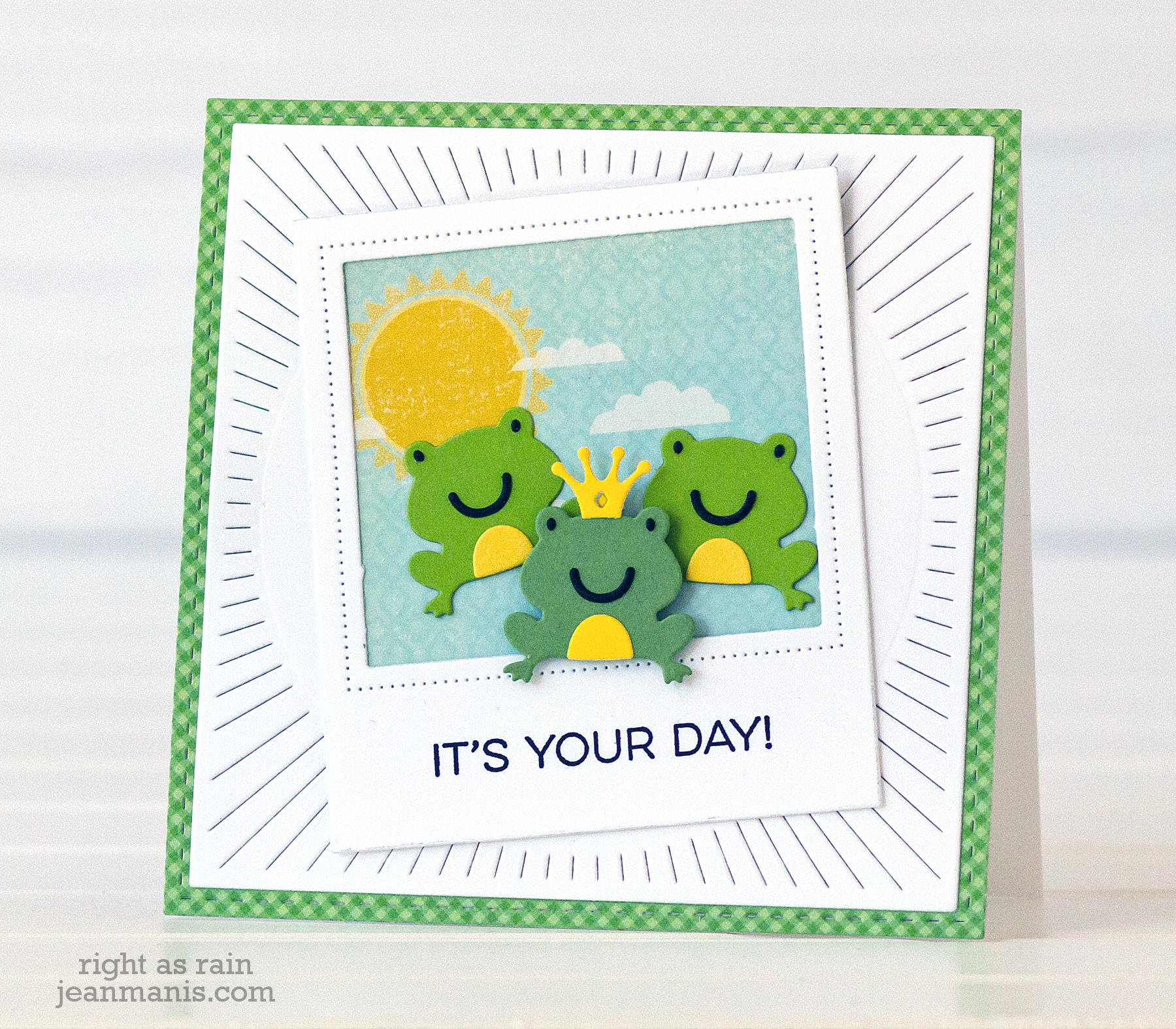 Frog-themed Birthday Card