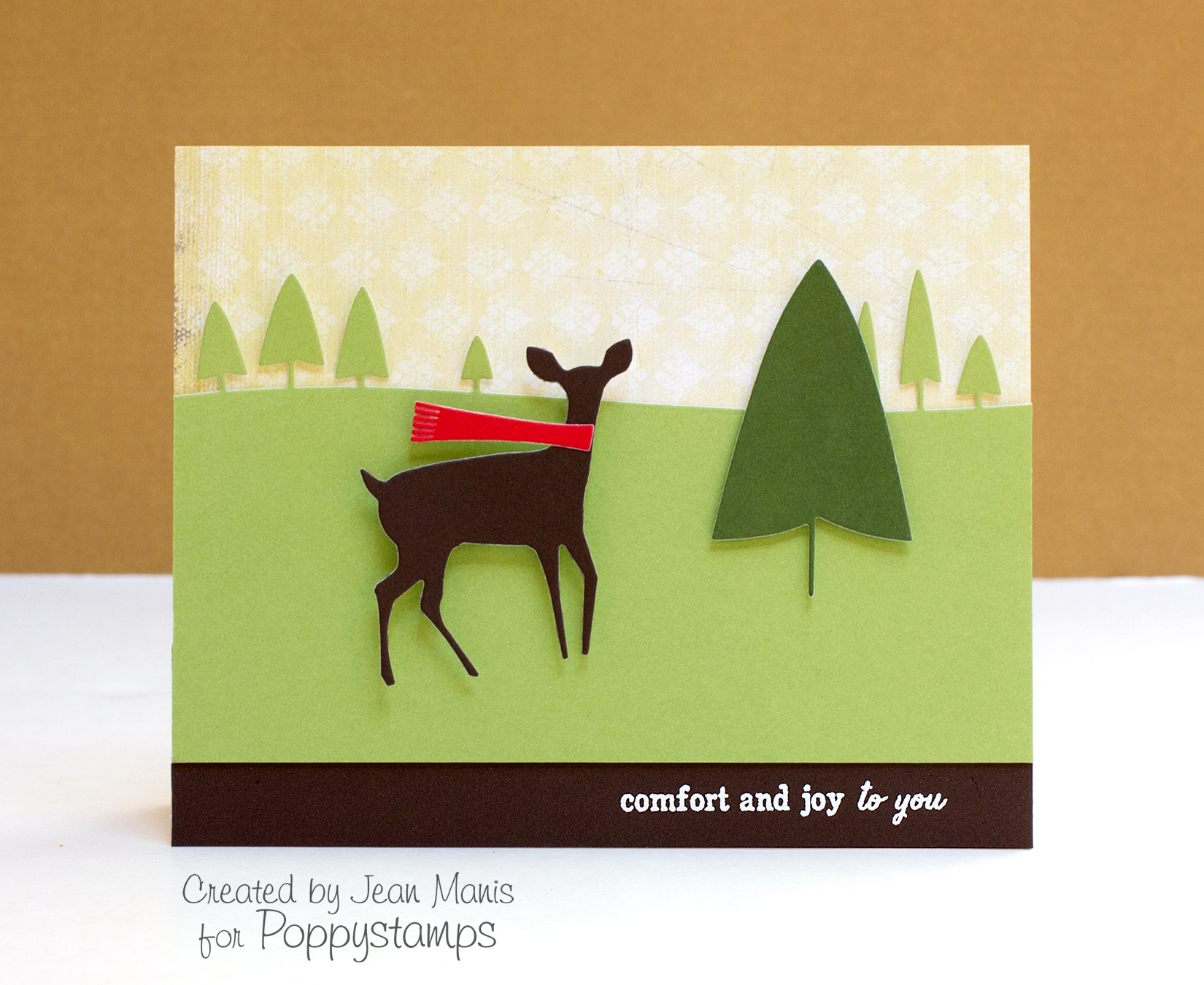 Poppystamps: Fawn in the Forest