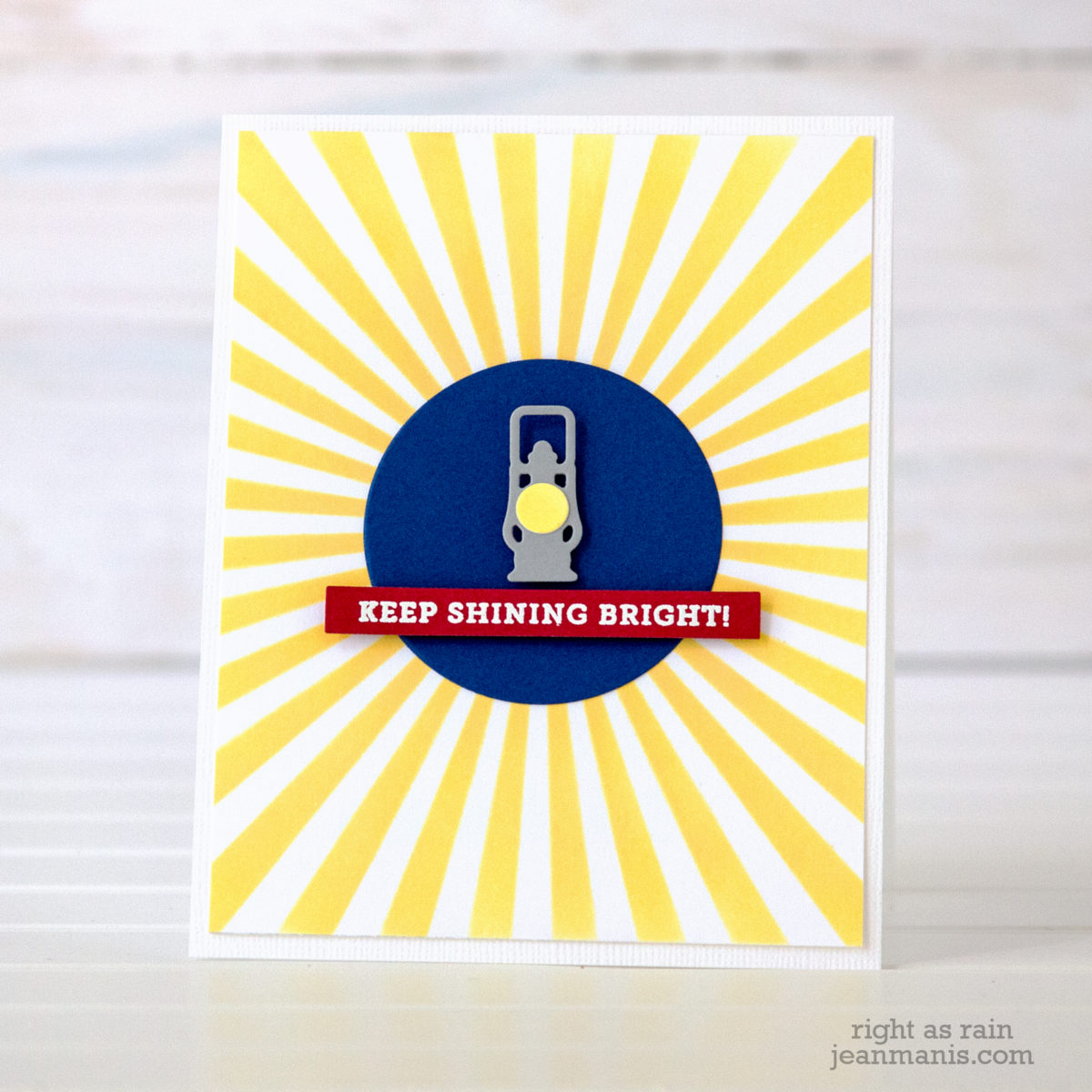 Keep Shining Bright – CAS Encouragement Card