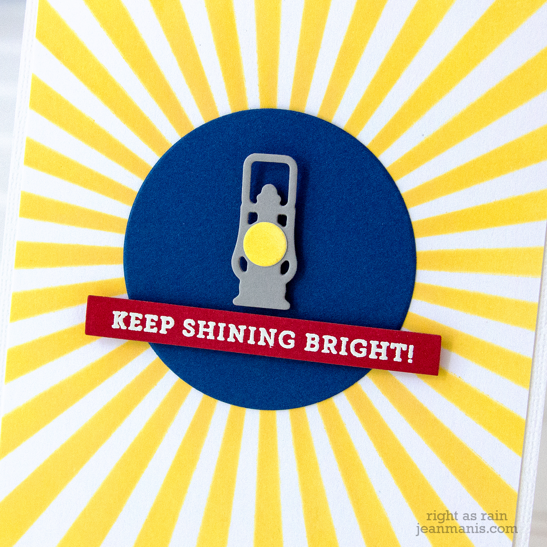 Keep Shining Bright - CAS Encouragement Card