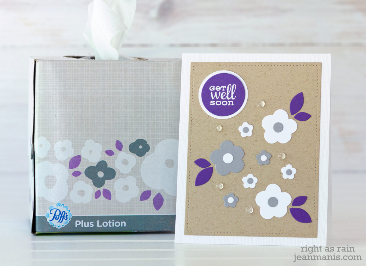 Tissue Box Card Inspired By Graphics on a Tissue Box - Right as Rain