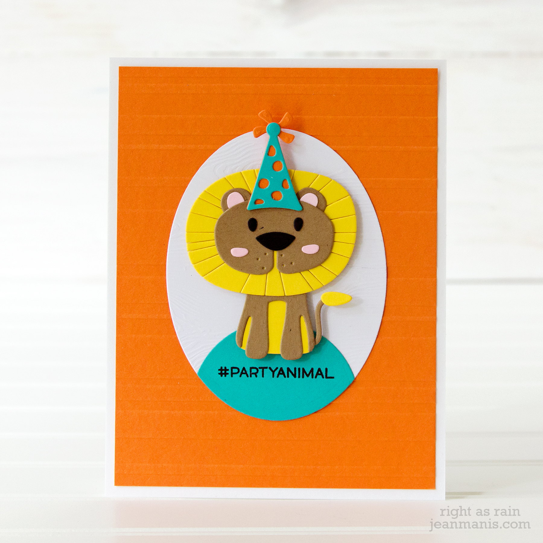 Oh, My! - Spellbinders D-Lites Bear and Lion