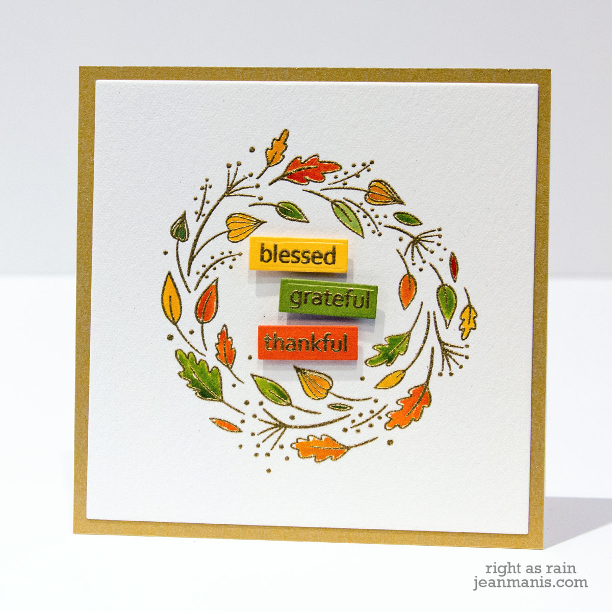 Penny Black Golden Delight Fall Wreath – Two Versions