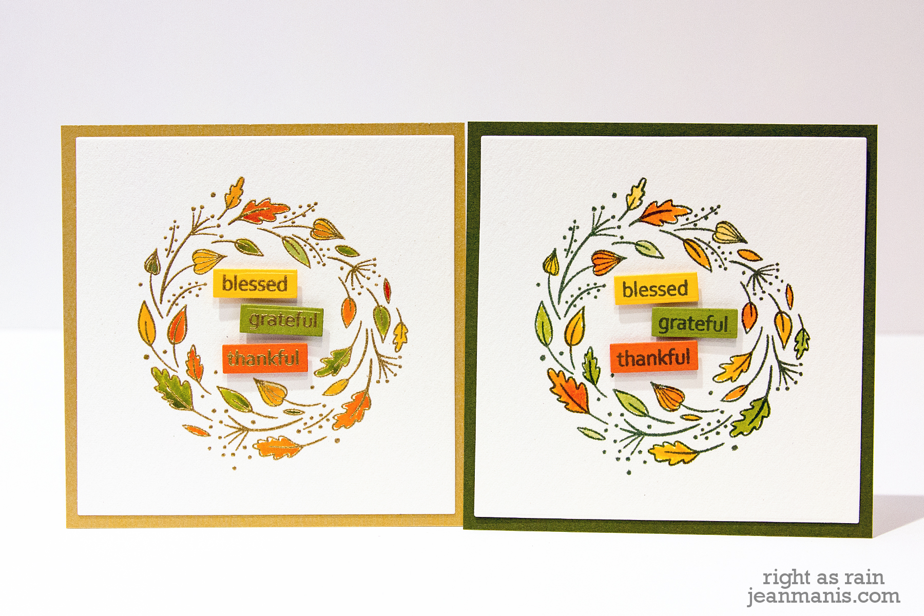 Penny Black Golden Delight Fall Wreath - Two Versions