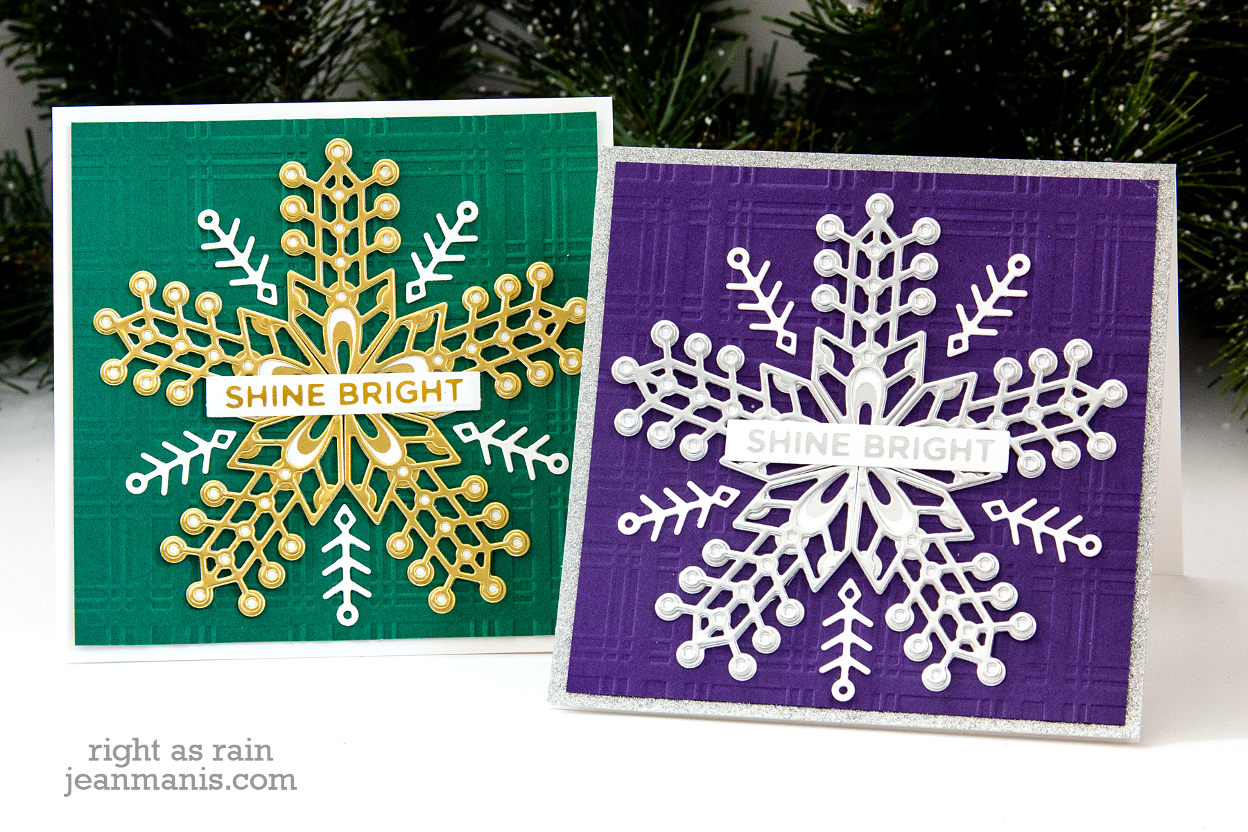 Kaleidoscope Plaid Etched Dies from Sparkling Christmas Collection