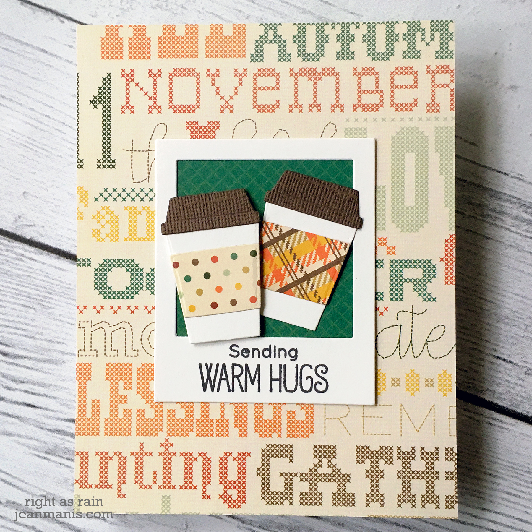 Fall Coffee-Themed Friendship Card