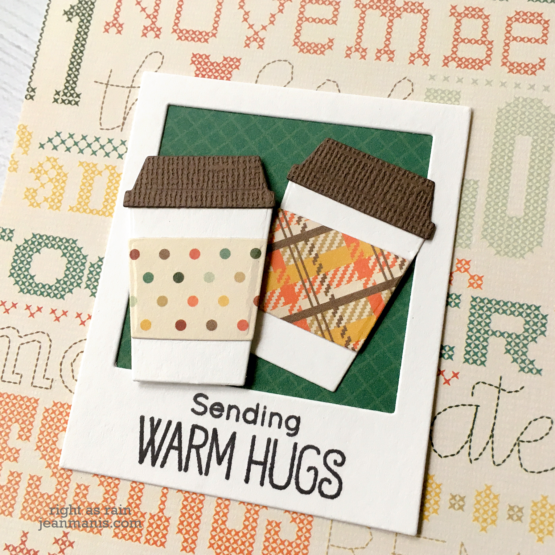 Fall Coffee-Themed Friendship Card