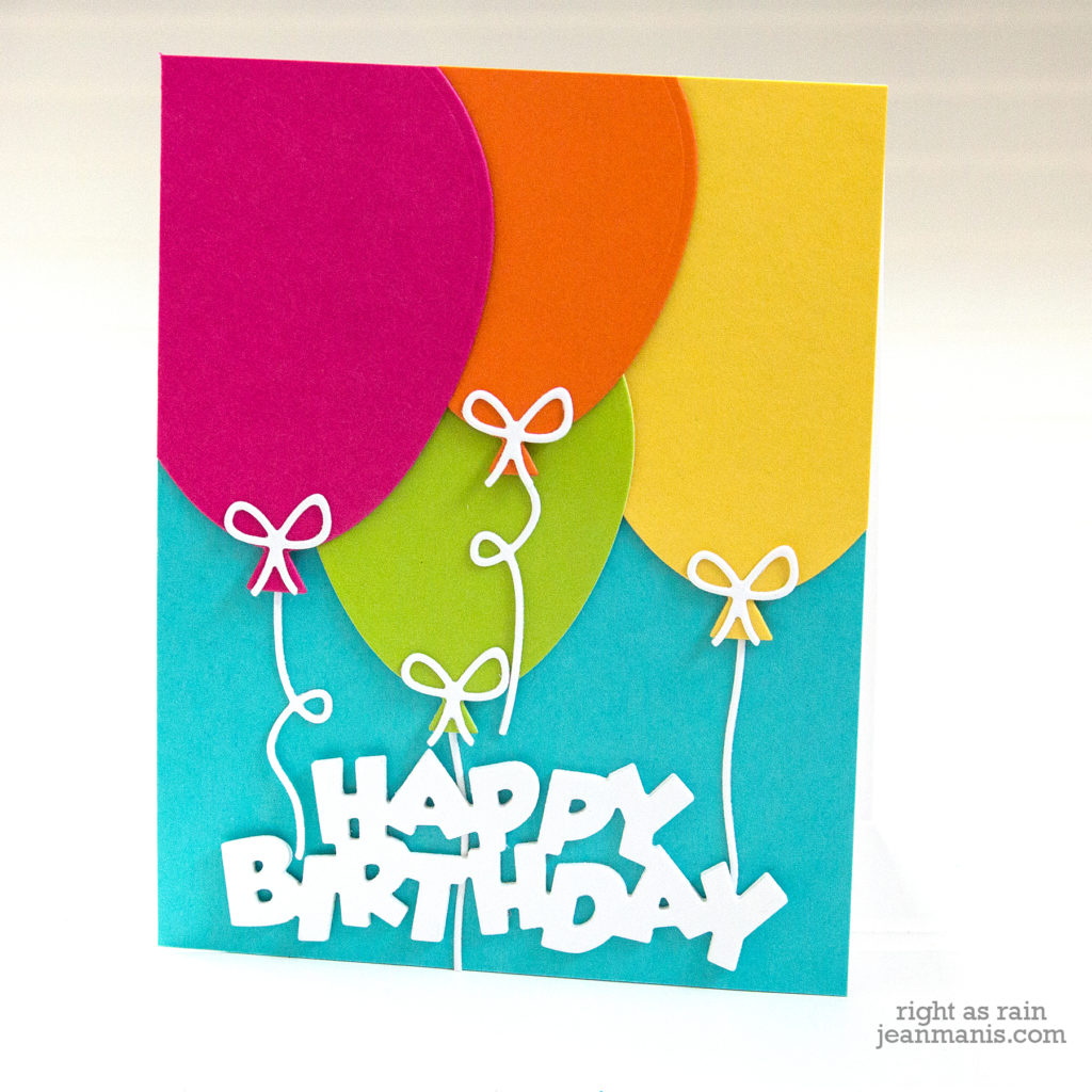 Penny Black Die-cut Birthday Wishes - Right as Rain