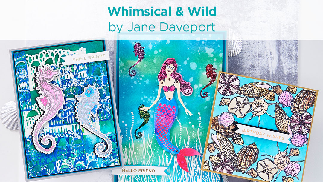  Spellbinders Jane Davenport Squid Mermaid Eyes Hybrid Ink Pad :  Arts, Crafts & Sewing
