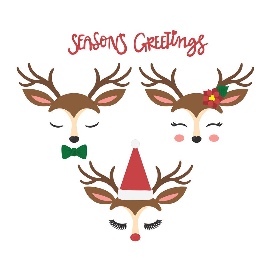 Spellbinders Season's Greetings, Deer