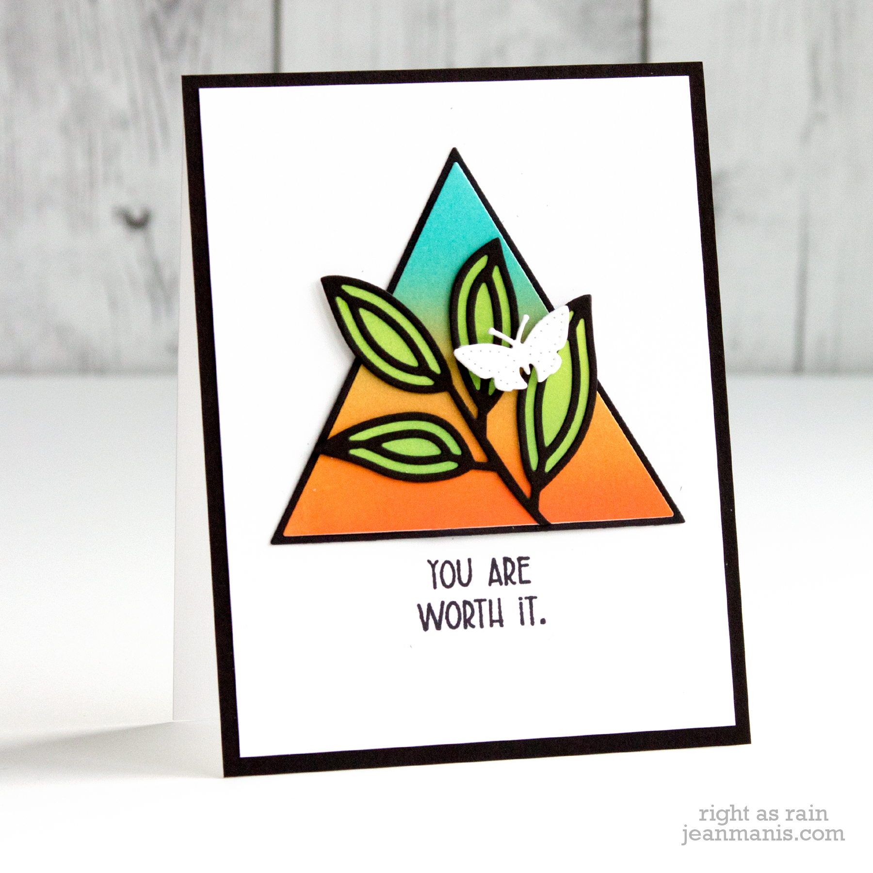 Penny Black Abstract Encouragement Card
