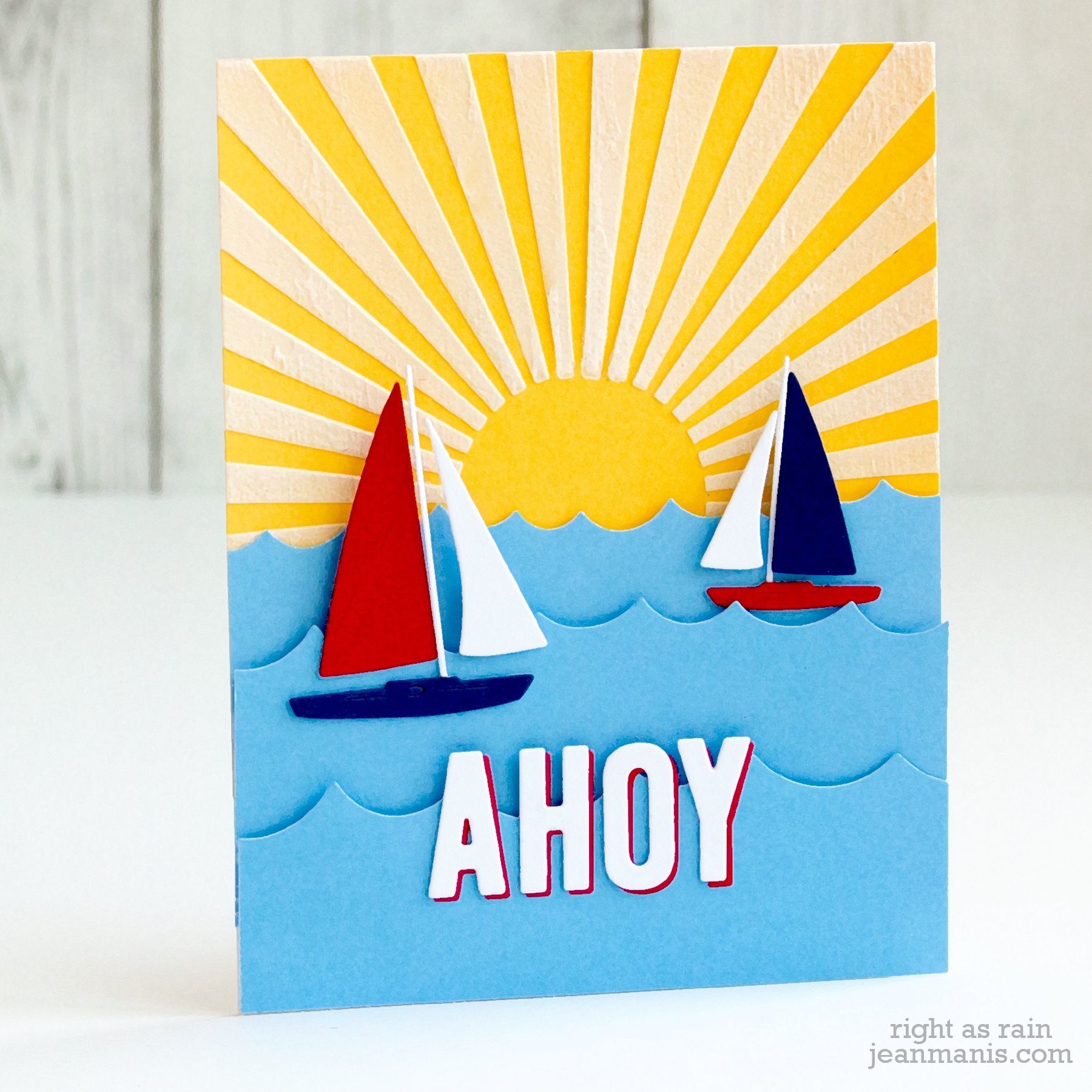 Nautical-themed Die-cut Card