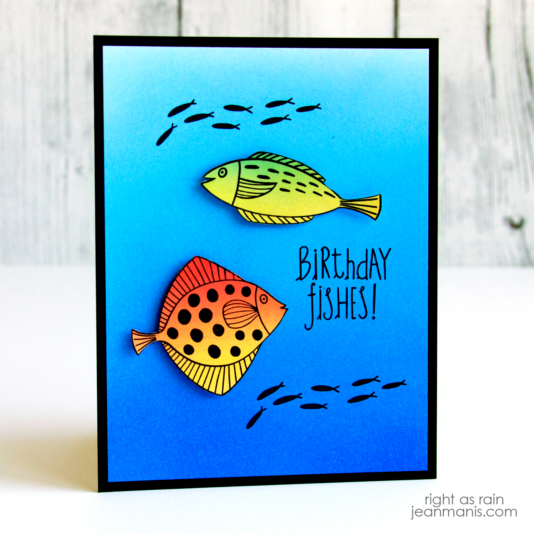 Penny Black Birthday Fishes