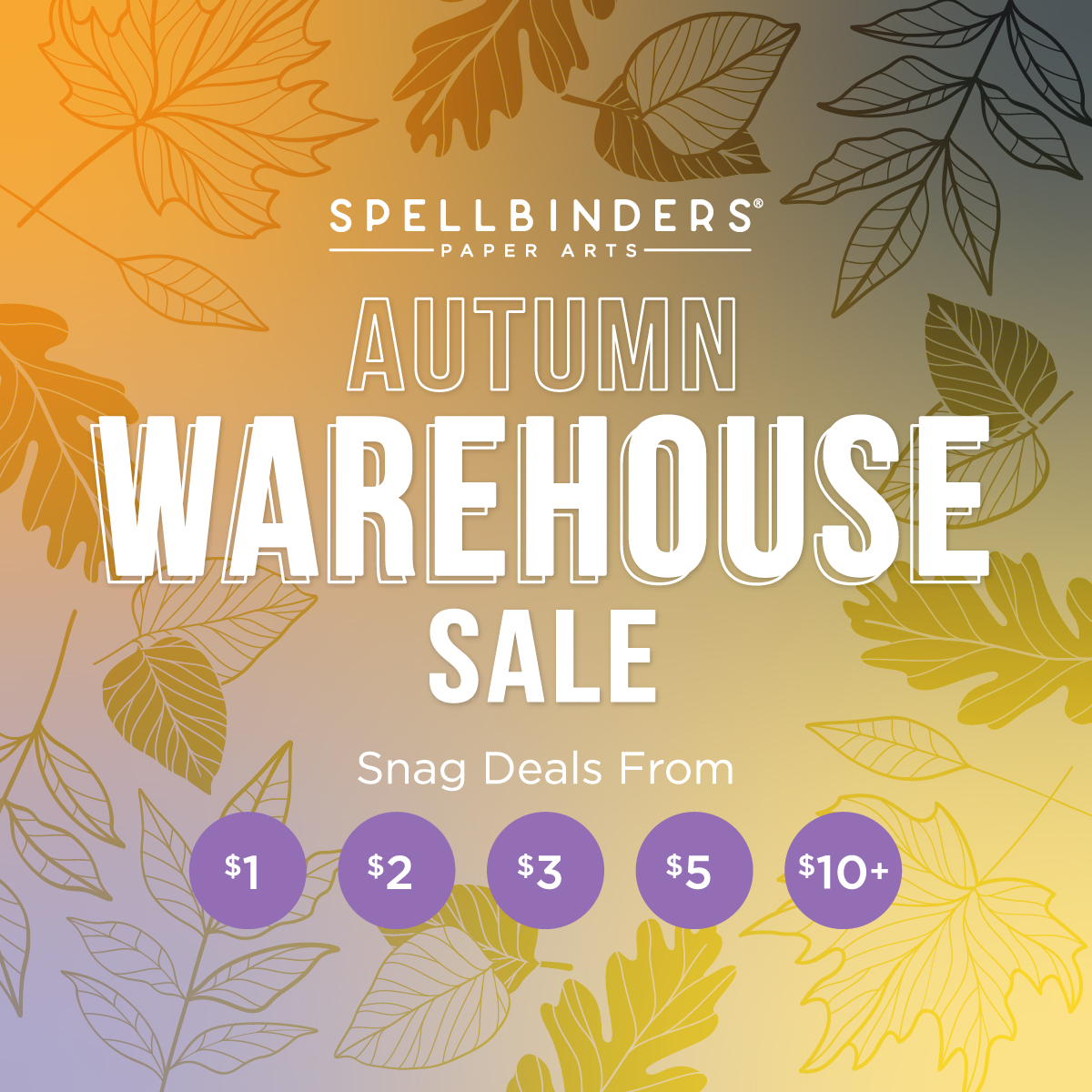 Spellbinders Autumn Warehouse Sale