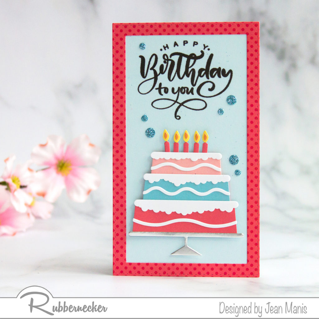 Rubbernecker Mini Slimline Diecut Birthday Card Right as Rain