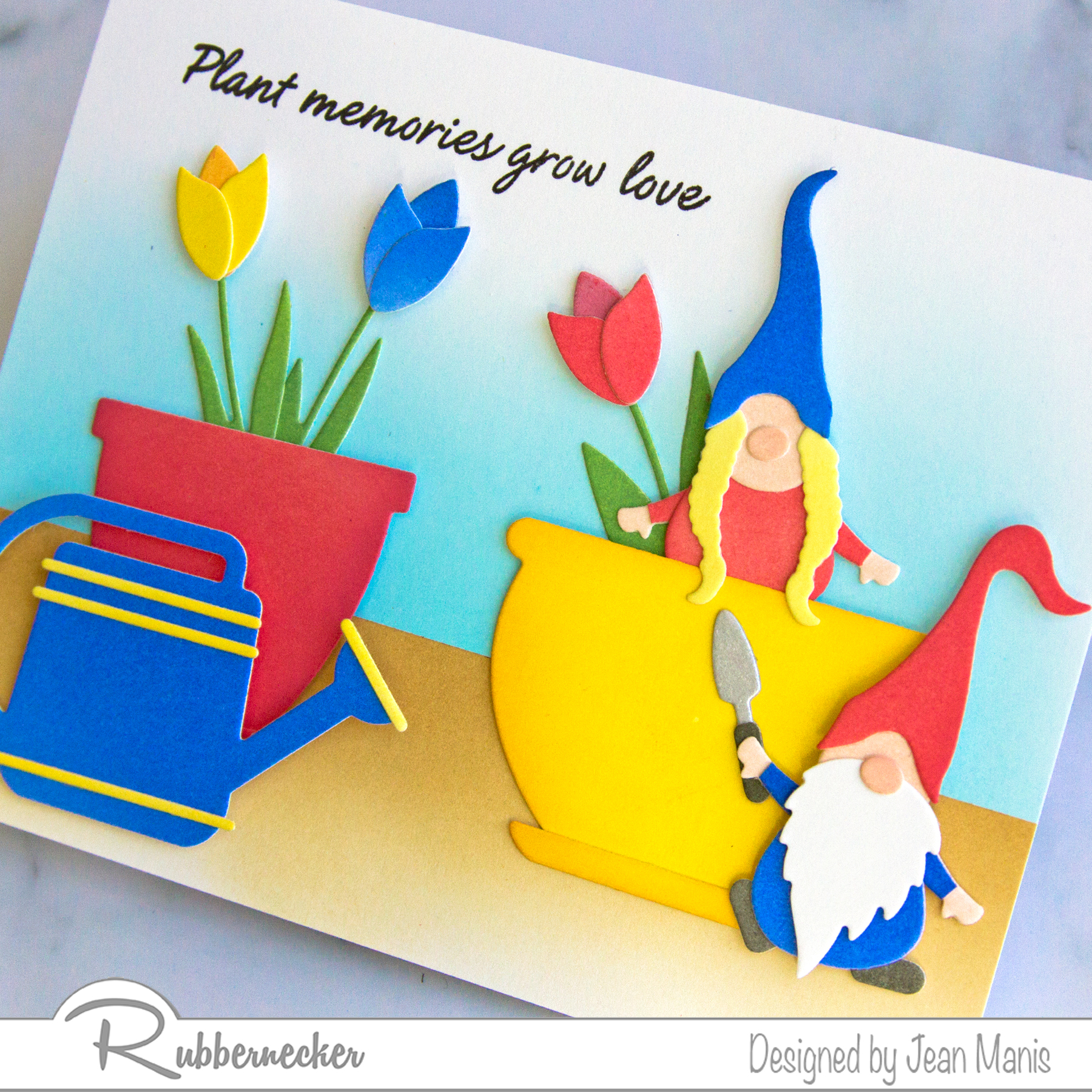 Rubbernecker | Spring-themed Gnome Card