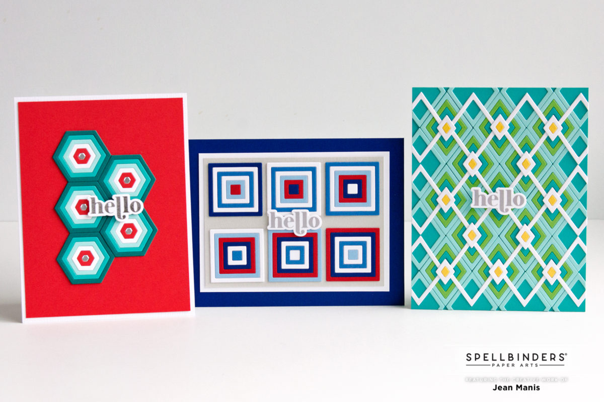 Spellbinders Color Block Mini Shapes Collection Right As Rain