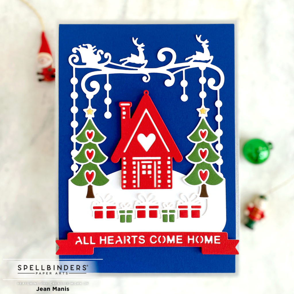 Spellbinders | Christmas Flourish All Hearts Come Home - Right as Rain