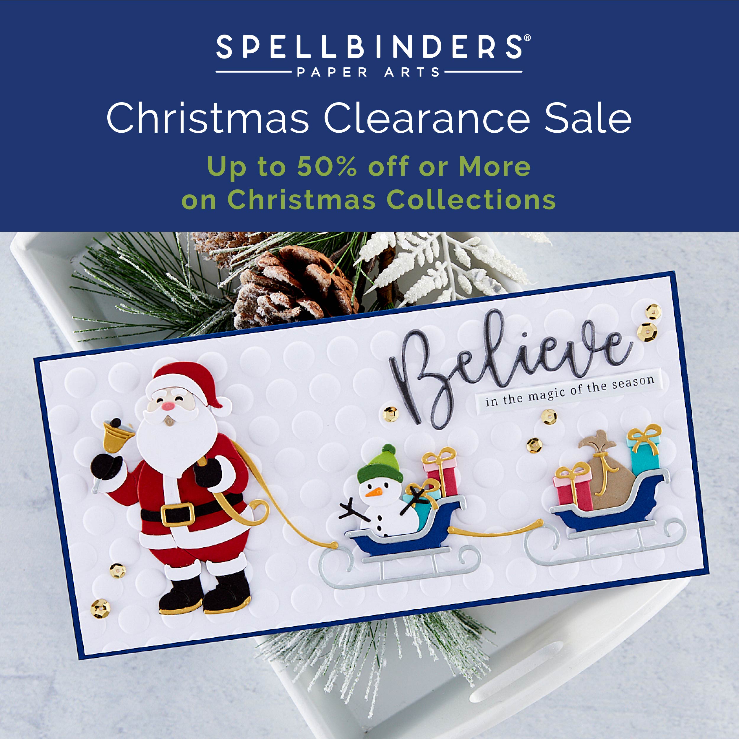Spellbinders Advent Calendar Day 24 + Clearance Sale Right as Rain