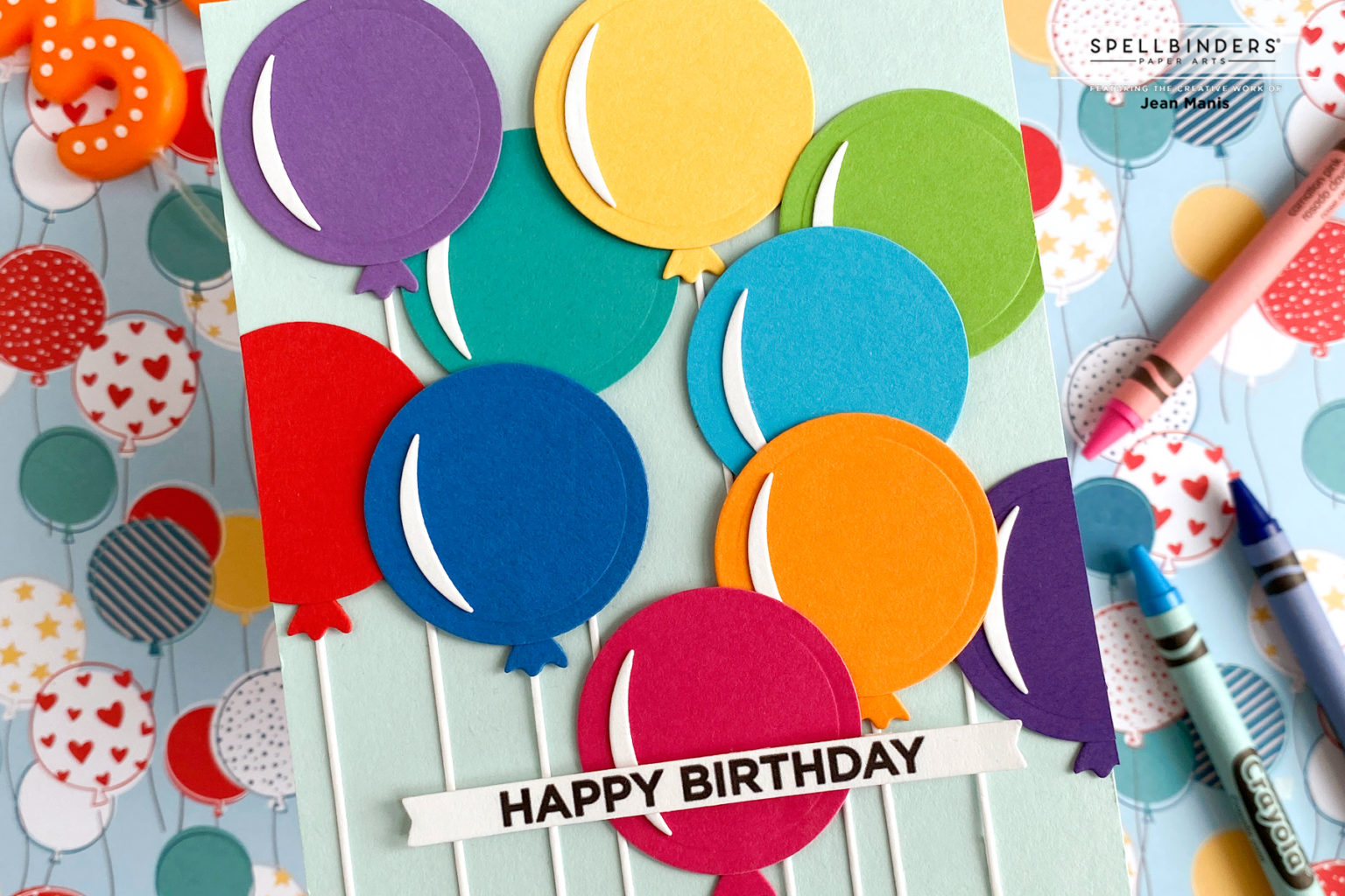 Spellbinders | Happy Birthday Balloons - Right as Rain