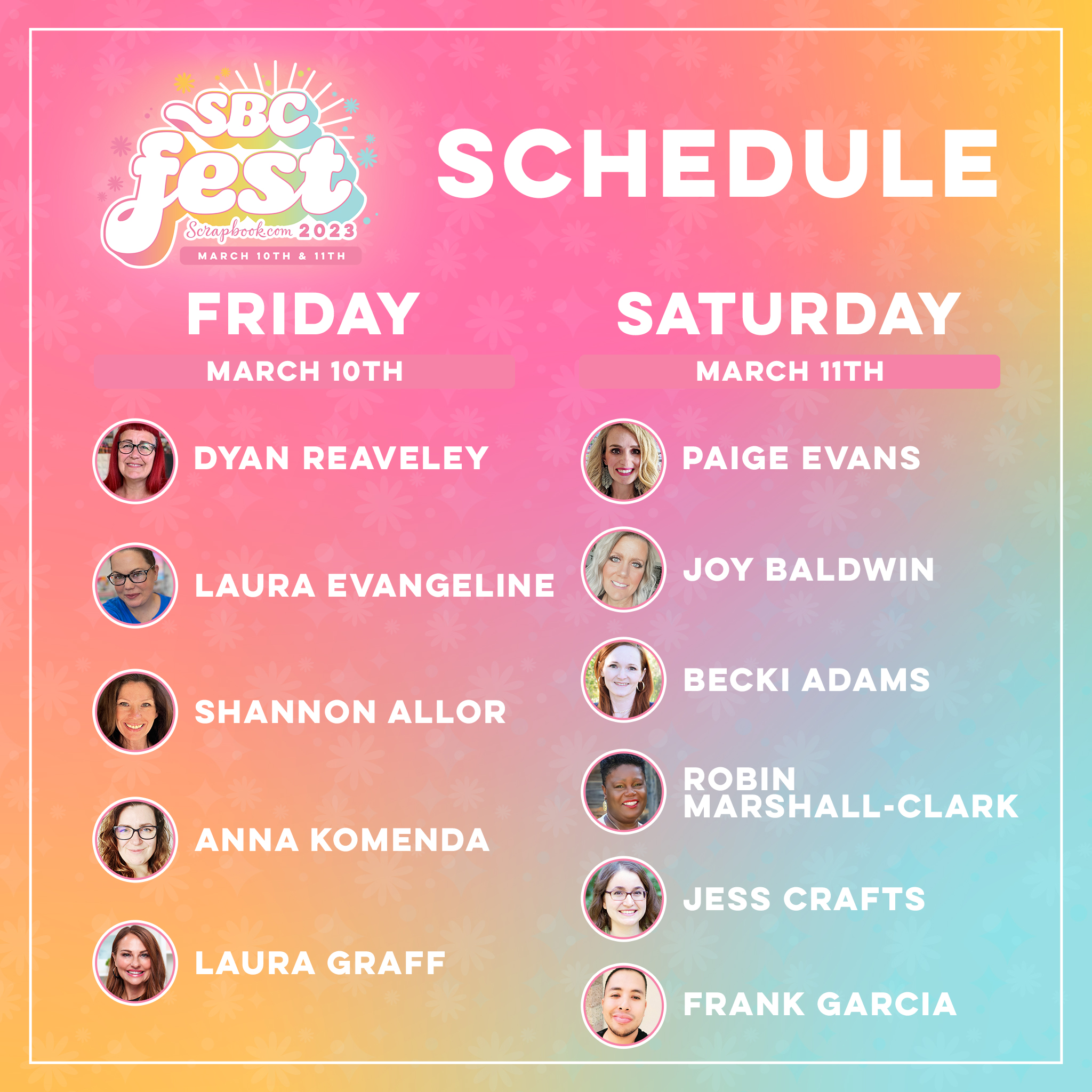 SBC Fest Schedule