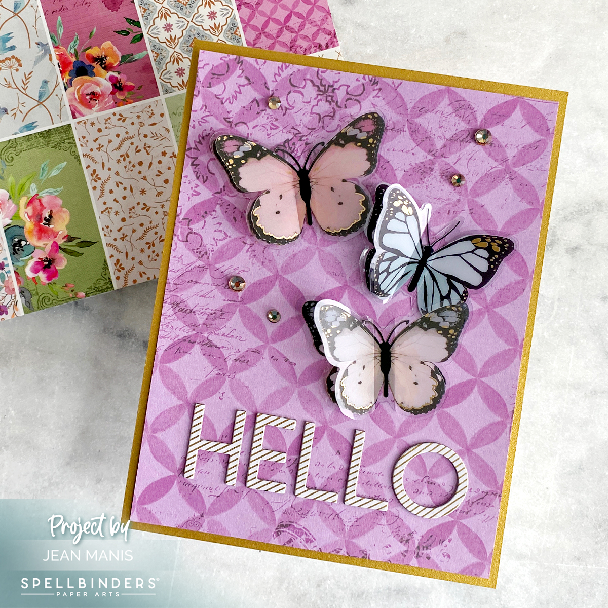 Spellbinders - Floral Friendship Dimensional Butterfly Stickers