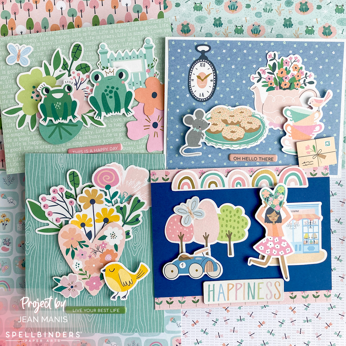 Spreading Happiness: Handmade Cards with the Spellbinders Quick and Easy Club Kit