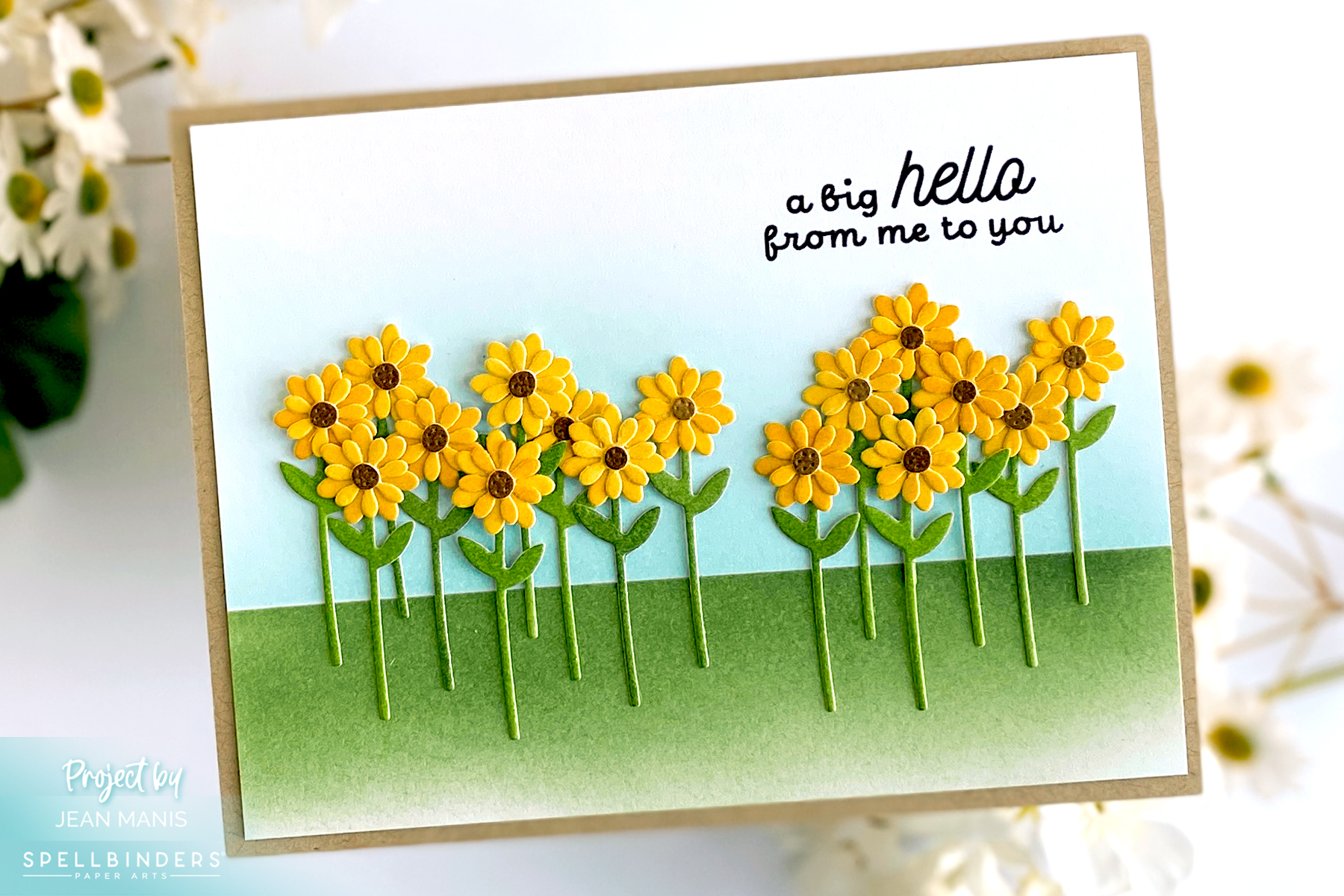 Creating a Field of Sunflowers with the Spellbinders Garden Builder