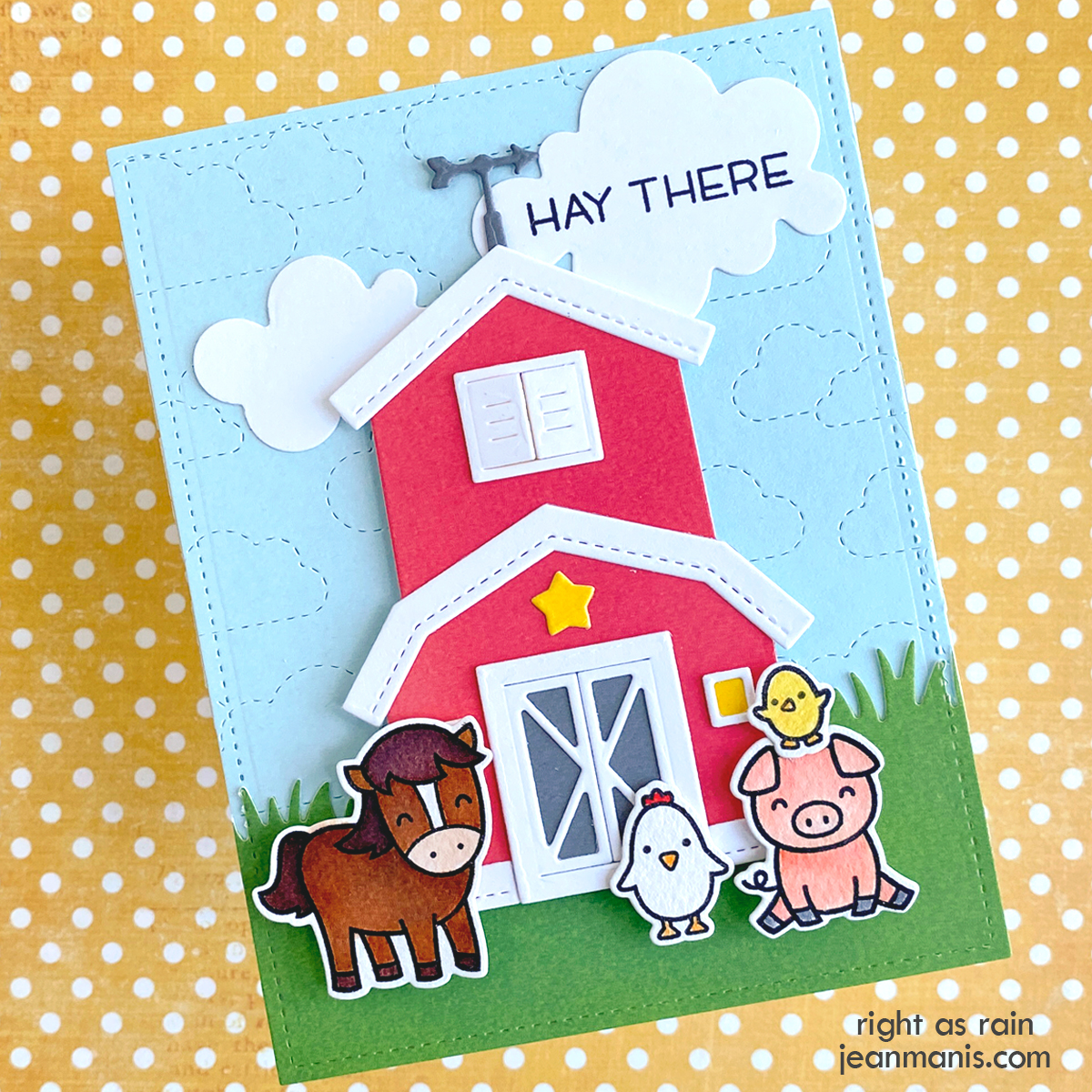 Lawn Fawn | Charming Farm-themed Card