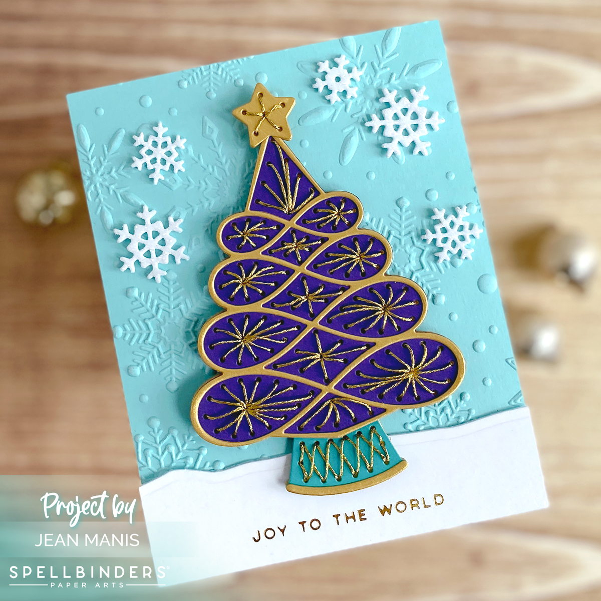 Spellbinders | Stitched Christmas Tree Card