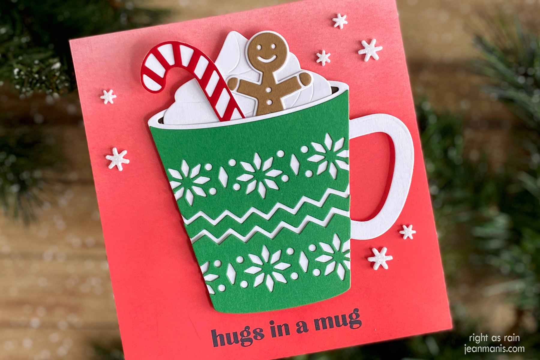 Hugs in a Mug - A Cozy Christmas Card