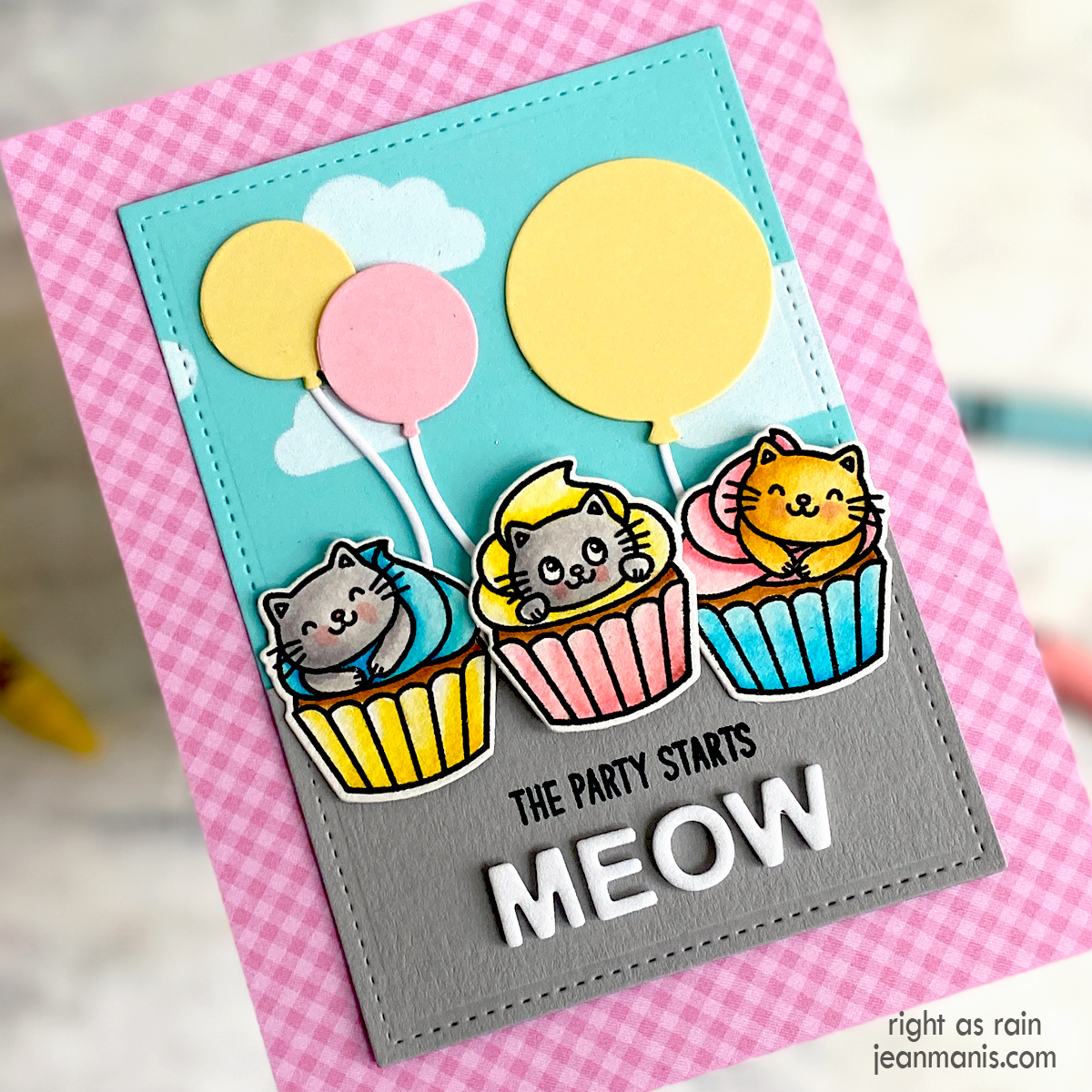 Sunny Studio Stamps | Playful Cats in Cupcakes