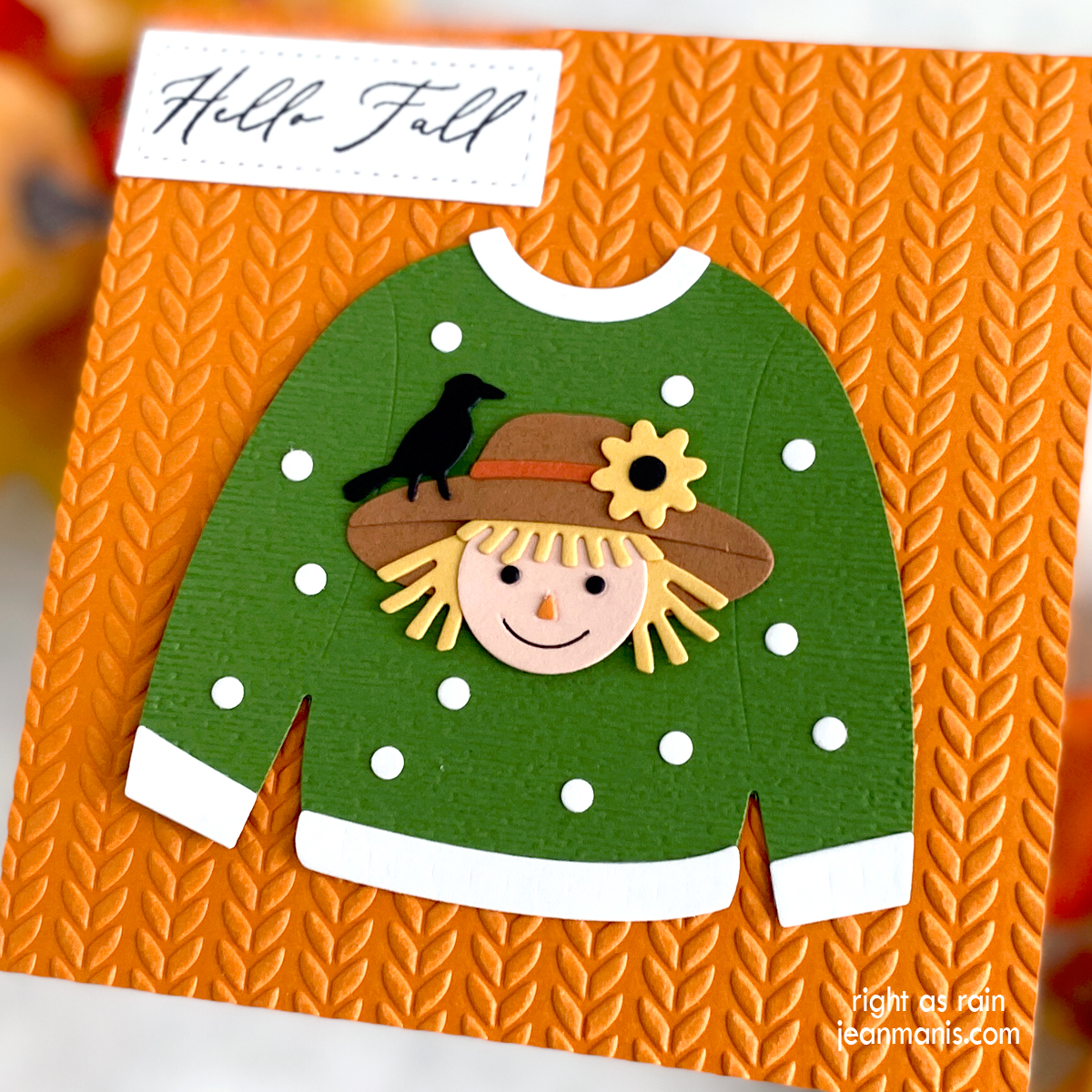 Scarecrow Sweater: Papercrafted Fall Fashion