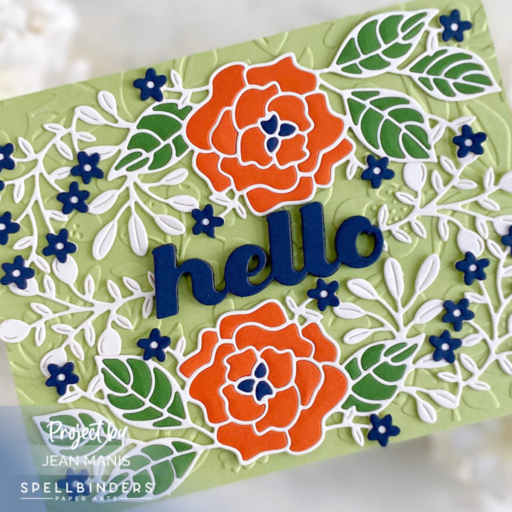 Spellbinders | Build a Card Hello - Right as Rain