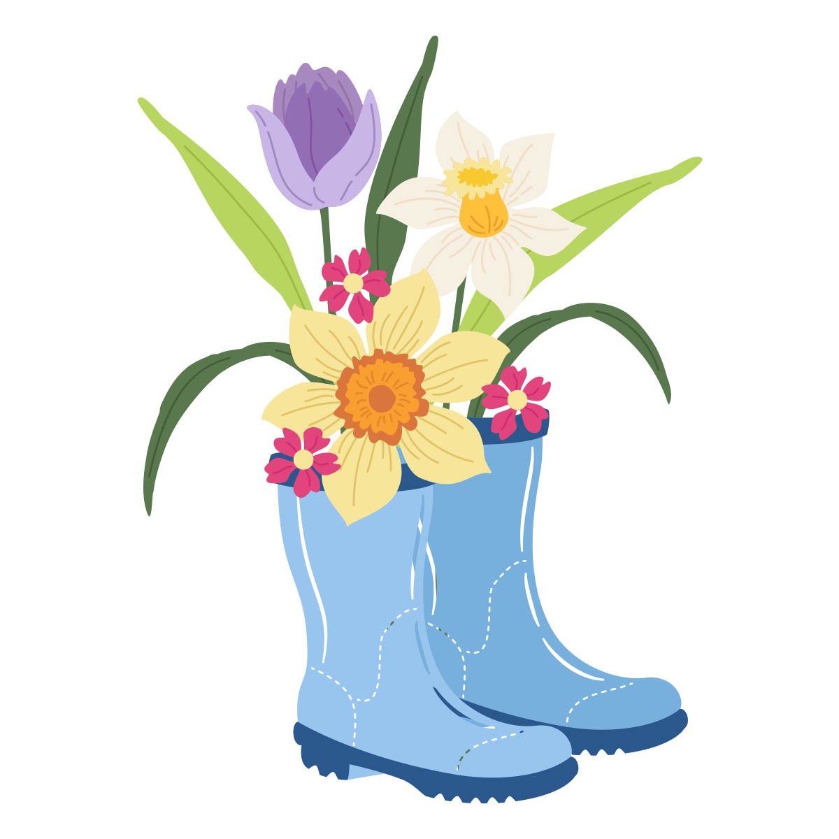 Spellbinders | Rain Boot Bouquet